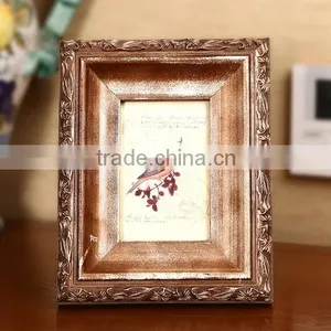 High Quality European Style Table Wall Decorative Archaistic Wooden Picture Rahmen Handmade Antique Natural Wood Photo Frame thumbnail-2