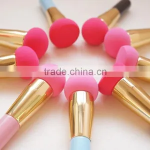 Mini Portable Aluminum Ferrule Makeup Sponge thumbnail-3