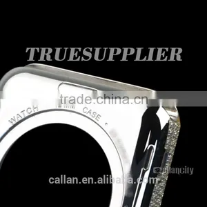 Factory Price Luxurious Silvery Back Cover With Diomand for Apple Watch Housing Gold Plating Case for Apple Watch With Diomands thumbnail-5