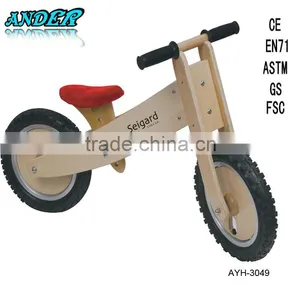 Most Popular Wooden Balance Kids Bike Wooden Baby Walker (OEM/ODM) thumbnail-1