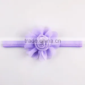 New Hot Sale!! Chiffon Rose Bud Head Band Children's Lace Headbands 16 Color Spot in Stock Now thumbnail-3