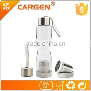 Special Shape Clear Plastic Tea Strainer Water Bottle thumbnail-1