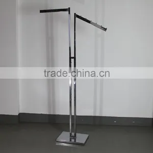 RH-YJ01 Cloth Display Racks 400*300*1800 Q235 Chrome Plated High Quality Clothes Rack Stand Display thumbnail-1