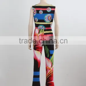OEM Custom Bodycon Jumpsuit Summer Swimming Beach Wear Fashion Printing Beach Party Jumpsuit Manufacture thumbnail-4