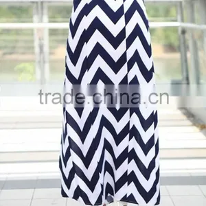 Stylish Lady Women's Fashion Sexy Striped Slit Long Skirt thumbnail-1