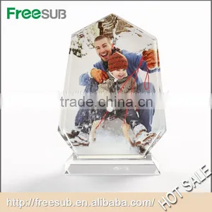 Freesub BXP-01 L140*H195*W40mm Peak Cup Blank Sublimation 3d Crystal Pics thumbnail-1