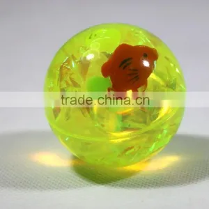 Factory Price 55mm Pvc Plastic Led Flashing Bouncy Water Ball Bouncing Toy Ball thumbnail-5