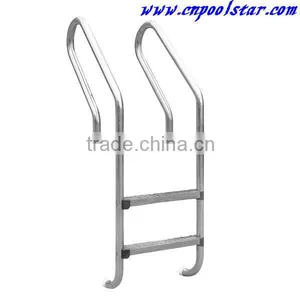 Extendable Swimming Pool Stainless Steel Ladder P1840 With Plastic 2/3/4 Steps for In-ground Pool thumbnail-1