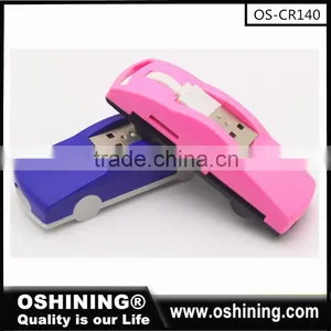 2016 New Trending Mini Car Shape Multi 4 Slots Card Reader Free Sample(OS-CR140) thumbnail-1