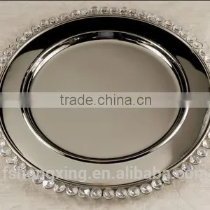 CG1 High Quality Crystal Cahrger Plates for Wedding and Party Decoration thumbnail-1