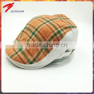 Customized High Quality Checked Cotton Ivy Cap Wholesale thumbnail-1