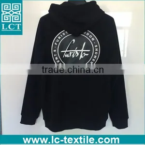 New Products Solid Color Fitness Heavy Cotton Hoodie Sweatshirt With Heat Transfer Print thumbnail-2