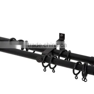 Nickel Black Adjustable Curtain Rods thumbnail-5