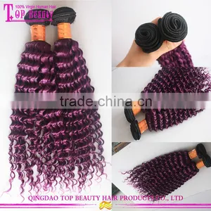 6A 7A 8A Cheap Wholesale Bohemian Purple Peruvian Virgin Kinky Curly Hair thumbnail-1