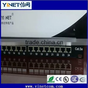 Stp Cat5e 24Cat6 Utp 24 Port / 19 Inch 1U Thicker Type Patch Panel thumbnail-2