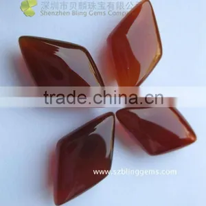 Hot Sale Red Agate Gemstones Diamond Shape Cabochon thumbnail-1