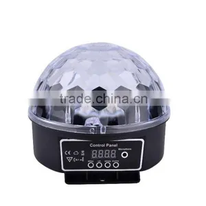 Latest Style 360 Degrees Rotating LED Crystal Magic Ball Light Mini RGB Mini Disco DJ Ball Stage Lighting Wholesale thumbnail-5