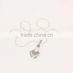 92.5 Silver Jewelry Dress Pendant Sterling Silver Necklace Jewelry thumbnail-5