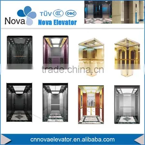 630kg, 800kg, 1000kg, 1250kg, 1600kg Luxury Commercial and Residential Passenger Lift With Machine Room, Speed 1.0~1.75m/s thumbnail-1