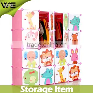 Bedroom Almirah Designs 16 Cartoon Door Large Clothes Almirah,folding Cute Children Plastic Almirah thumbnail-1