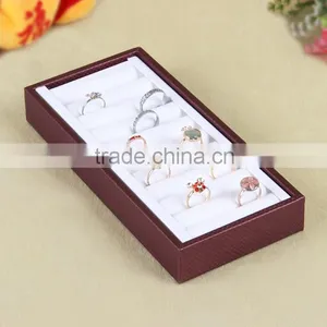 Factory Wholesale Custom High-grade PU Leather Jewelry Box, Brown Display Box thumbnail-1