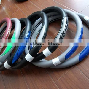 Universal Fit Fashinal Design Leather Steering Wheel Cover Car Steering Wheel Cover Various Matierals And Colors thumbnail-1
