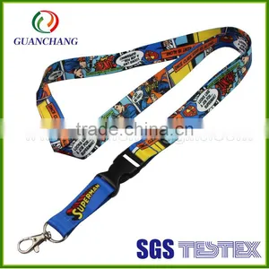 Cheap Custom Dye Sublimation Anime Lanyard Keychains thumbnail-1