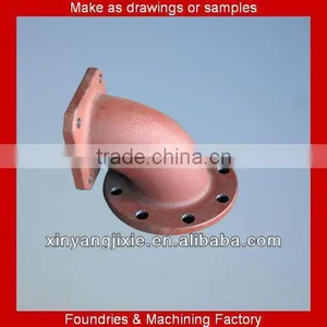 OEM Sand Casting Cast Iron CNC Vertical Turning Pipe Fitting thumbnail-1