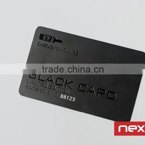 Stainless Steel Electroplate Matt Black Metal Business Card thumbnail-1