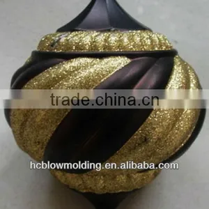 OEM Blow Molding Plastic Large Christmas Balls Plastic Christmas Shinny Ball thumbnail-1