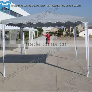 Small Grey Polyester Garden Gazebo 3x3m thumbnail-1