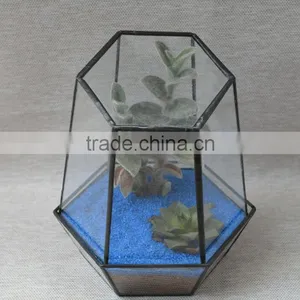Creative Glass Greenhouse Micro Landscape Flower Pot Container Glass Terrarium for Plant Holder thumbnail-1