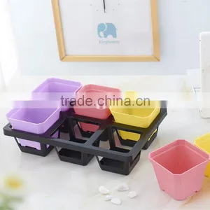 Plastic Flower Pot Rack -6 Grid thumbnail-3