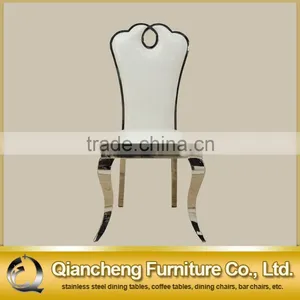 European Style Elegant White Dining Chair thumbnail-1