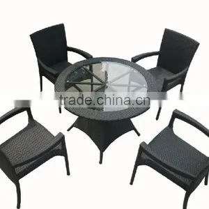 2016 New Design SGS Test Patio Outdoor Rattan Dining Table thumbnail-3