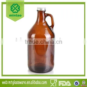 Amber Beer Glass Pitcher thumbnail-1