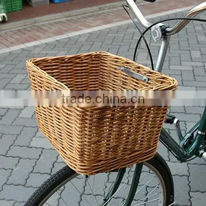 Hand Woven Shopping Wicker Bike Basket thumbnail-2