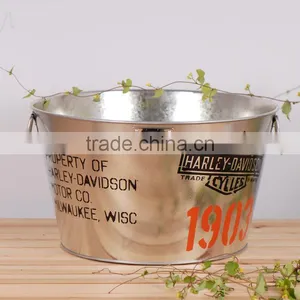 Galvanized Ice Bucket With Bottle Opener /Metal Ice Bucket With Handle thumbnail-1