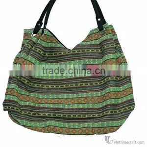 Ethnic Pattern Handbag, Handmade in Vietnam thumbnail-1