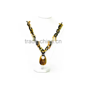 100% Buffalo Horn Necklace/fashionablehorn Jewelry Made in Vietnam/natural and Eco-friendly Material thumbnail-2
