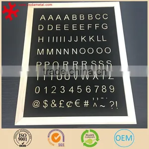 Letter Set for Felt Letter Board - 90 Piece Golden Color Letters, Numbers and Symbols for Changeable Letter Boards (1") Helvetic thumbnail-4