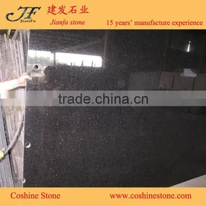 Idian Black Galaxy Granite Gangsaw Big Slabs for Lowes Bathroom Countertops thumbnail-2