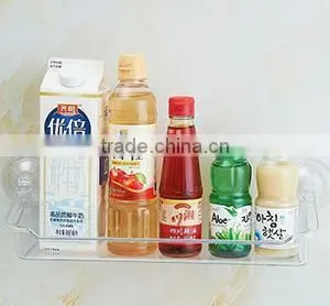 Plastic Transparent Holder/shelves With Sucker thumbnail-3