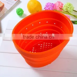 Silicone Garbage Bucket Fashion Sundries Basket Waste Basket thumbnail-5
