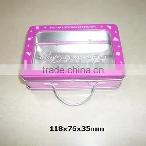 Gift Tin With Clear Window on Top Lid thumbnail-1