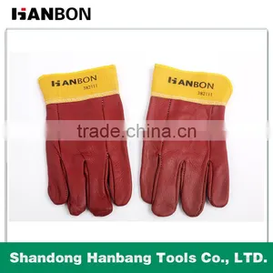 Professional Welding Goves With High Quality of 11'' and 18'' Yellow Color thumbnail-2