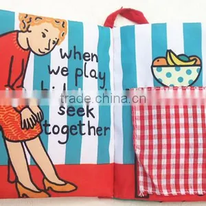 Hot Intelligence Development Baby Kids Educational Cloth Books Soft Series Colorful Fabric Kid Learning Book thumbnail-1