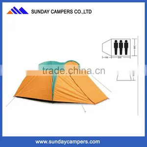 New Arrival Cheap 3-4 Person Waterproof Heavy Duty Tents for Camping thumbnail-3