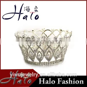 2015New Large Beauty Queen Crowns for Dancing Party Wedding Tiaras thumbnail-1