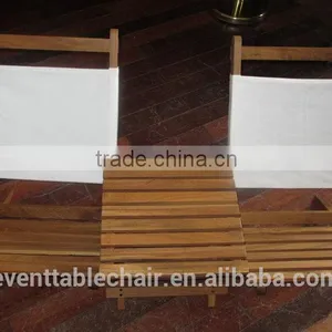 Fish Wood Chair Wooden Beach Chair With Fabric Table Set thumbnail-4